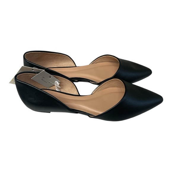 Women's Julie Ballet Flats with Memory Foam Insole - A New Day™ Black 8.5 - Picture 2 of 3